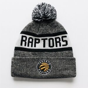 New Era NBA Toronto Raptors black & Gray Knit Winter Beanie